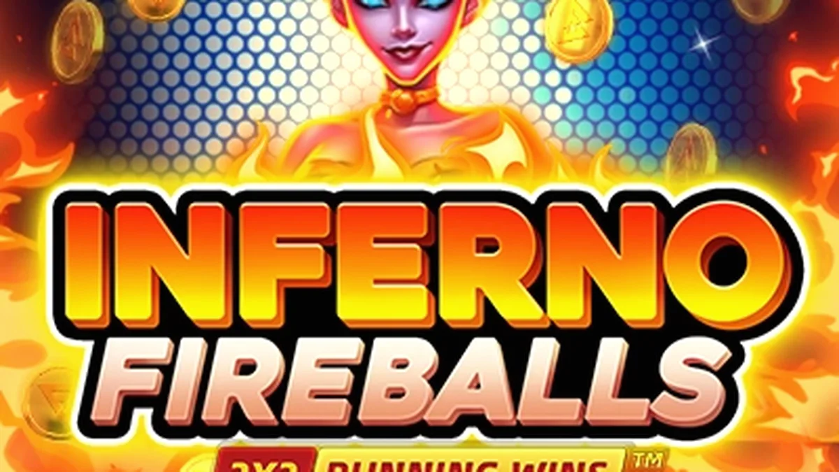 Tampilan visual slot Inferno Fireballs dengan tema api yang membara